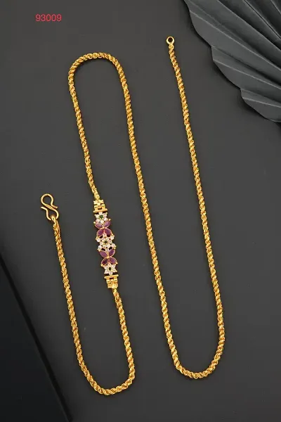 One Gram Premium Quality South Chain Brass Chain For Women And Girls.