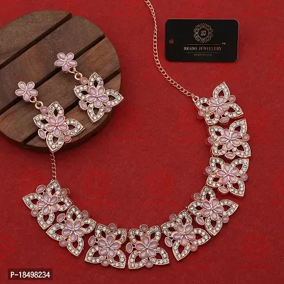 New  Rose Gold  Traditional Fashion Jewellery Set  for Women  Girls.-thumb0