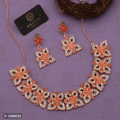 New  Rose Gold  Traditional Fashion Jewellery Set  for Women  Girls.-thumb4