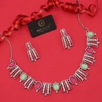 New   Exclusive Silver Traditional Necklace for Women-thumb1