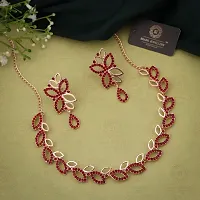 New Gold Palted Rose Gold Jewelery Set-thumb1