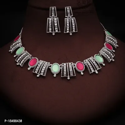 New   Exclusive Silver Traditional Necklace for Women-thumb4