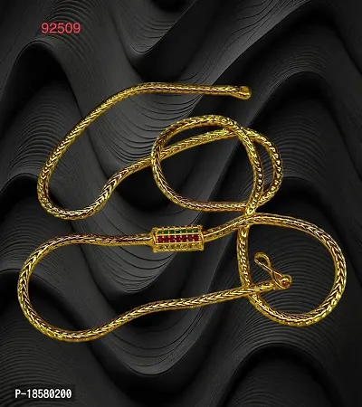 One Gram Gold Premium Quality South Chain Brass Chain For Women And Girls.