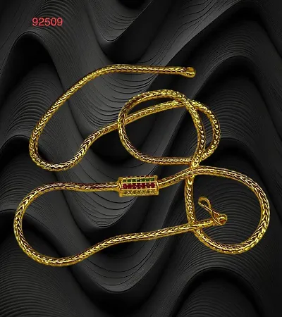 One Gram Premium Quality South Chain Brass Chain For Women And Girls.