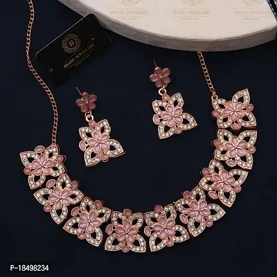 New  Rose Gold  Traditional Fashion Jewellery Set  for Women  Girls.-thumb2