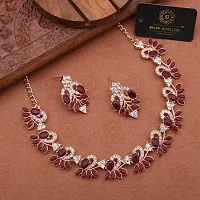 New Rose Gold Palated Jewellery Set-thumb2