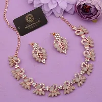 New Rose Gold Palated Jewellery Set-thumb2