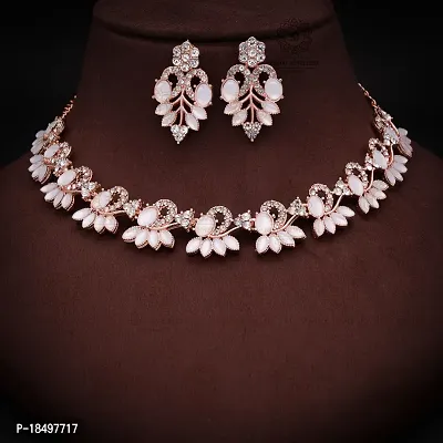 New Rose Gold Palated Jewellery Set-thumb4