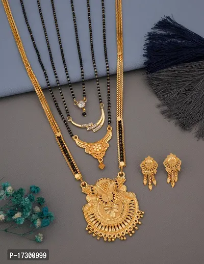 New Stylish Pack Of 4 Combo Women Mangalsutra Set