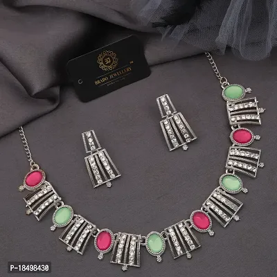 New   Exclusive Silver Traditional Necklace for Women-thumb0