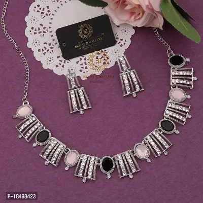 New   Exclusive Silver Traditional Necklace for Women-thumb3