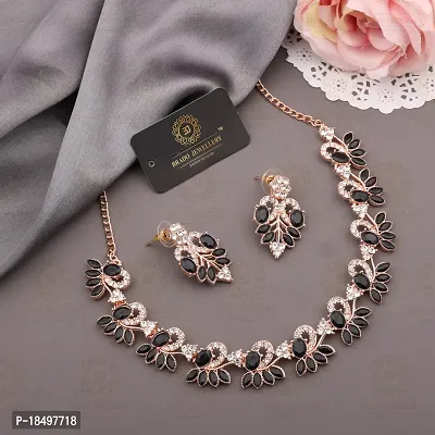 New Rose Gold Palated Jewellery Set-thumb0