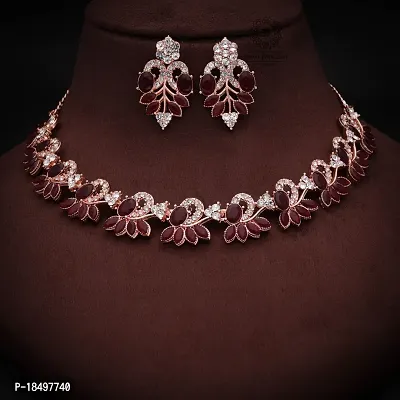 New Rose Gold Palated Jewellery Set-thumb4