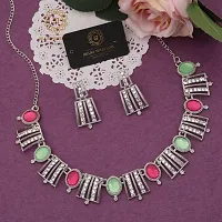 New   Exclusive Silver Traditional Necklace for Women-thumb2