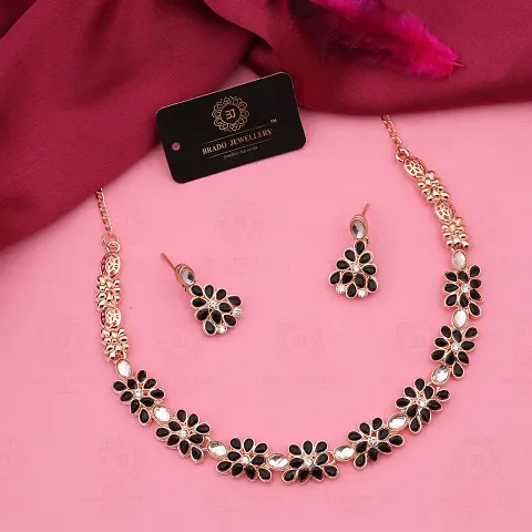 New Necklace Jewellery Set with Earrings for Women and girls