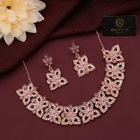 New  Rose Gold  Traditional Fashion Jewellery Set  for Women  Girls.-thumb2