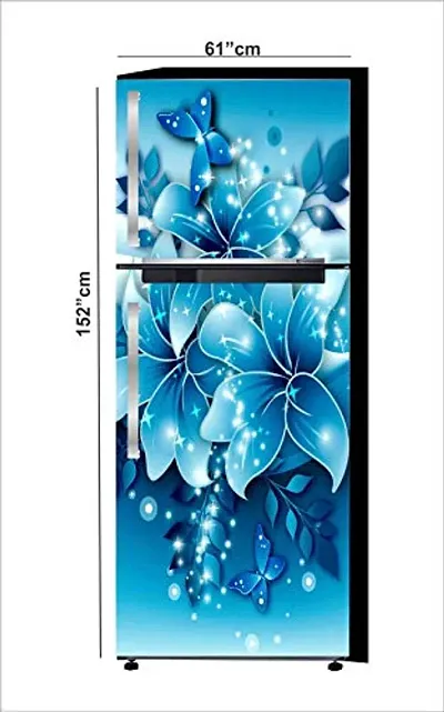 Ruby D?cor Decorative Refrigerator Door Sticker PVC Vinyl Fridge Wrap Sticker for Home (160 cm x 60 cm or 63 X 24 Inches)