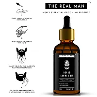 The Real Man Beard Growth Oil 100 Percent Organic Beard and Moustache Hair Growth Oil, 50ml-thumb2