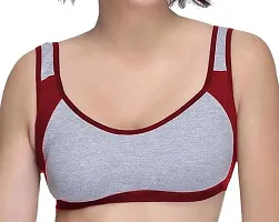 Elady Women Multicolor Non Padded Sports Bra-pack of 6-thumb1