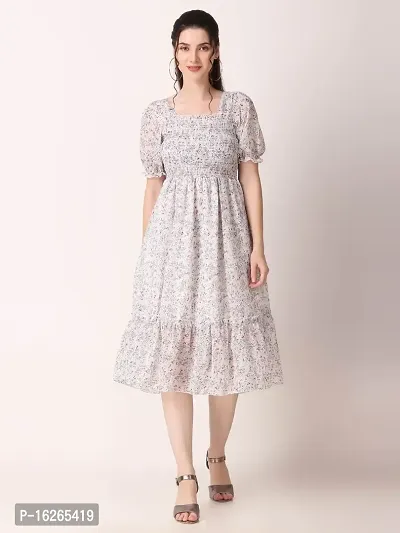 WOMEN FLOWER MIDI