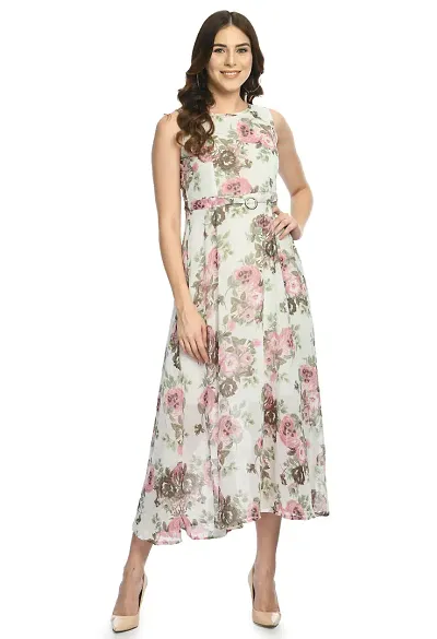 Printed Casual wear Georgette Dress