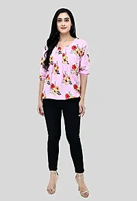 Shiva Trends Women's Printed Multicolor Extra Large Plus Size Pack of 2 Top-thumb2