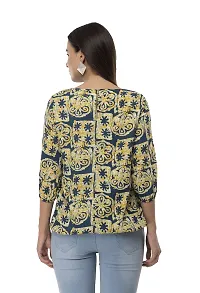 Shiva Trends Women's 3/4th Sleeve Printed Top-thumb3