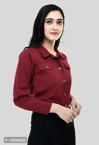 Shiva Trends Women's Solid Full Sleeve Regular Jacket-thumb2