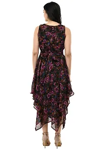 Shiva Trends Multicolor Printed Designer High Low Dresses for Women Cacual Wear(Deny_96_S)-thumb3