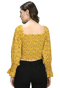 Shiva Trends Womens Yellow Rayon Crop Top Top-SV-123-TOP-YLW-XL-thumb4