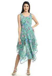 Shiva Trends Printed High Low Women's Dresses-thumb1