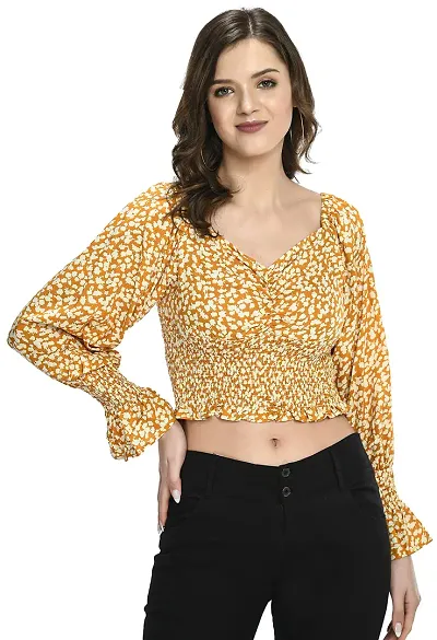 Alluring Rayon Crop Top For Women And Girls