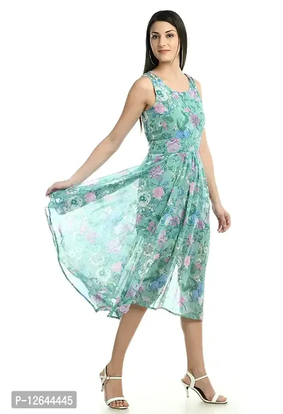 Shiva Trends Printed High Low Women's Dresses-thumb3