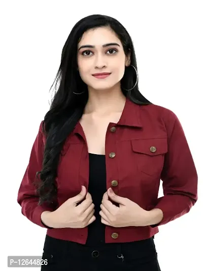 Shiva Trends Women's Solid Full Sleeve Regular Jacket-thumb0