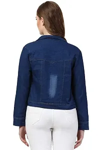Trendy Women Regular Fit Solid Denim Jacket-thumb1