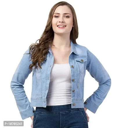 Trendy Women Regular Fit Solid Denim Jacket