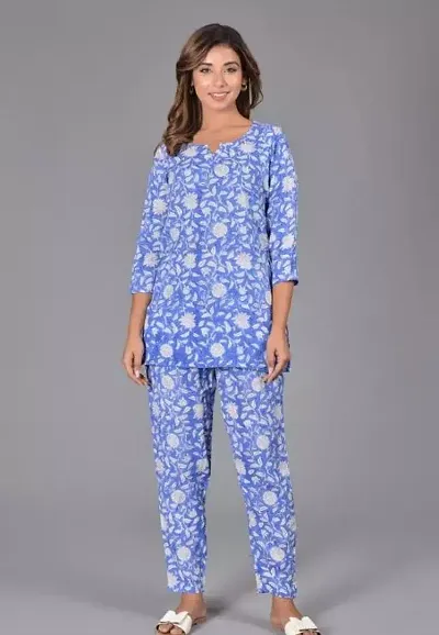 Adorable Rayon Night Suit For Women