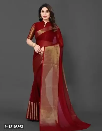 Classic Saree with Blouse piece for Women-thumb0