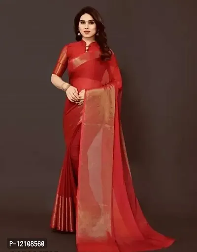 Classic Saree with Blouse piece for Women-thumb0