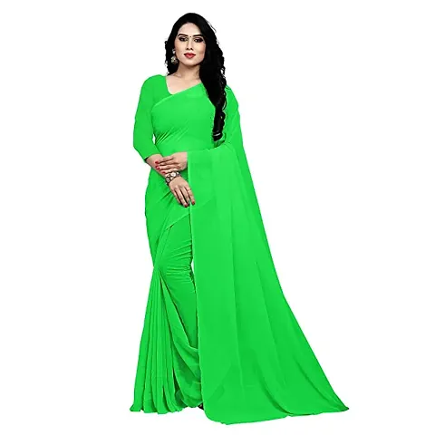 Stylish Georgette Saree with Blouse piece For Women