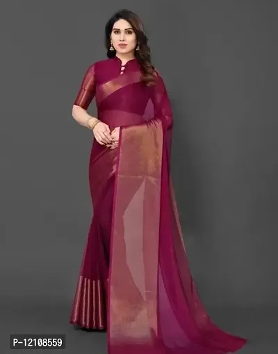 Classic Saree with Blouse piece for Women-thumb0