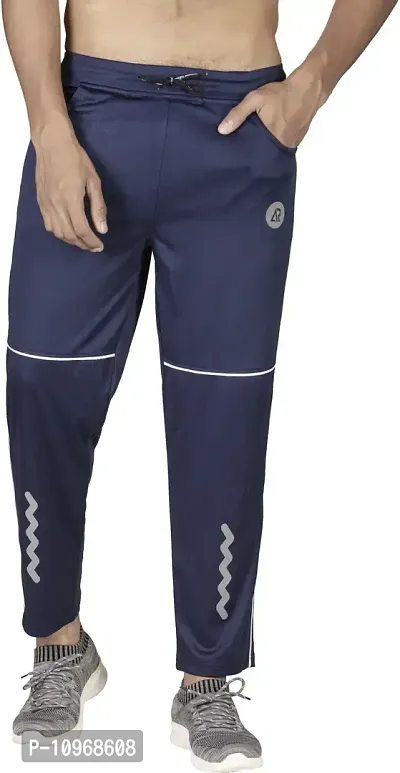 Stylish Fancy Lycra Blend Regular Track Pants For Men