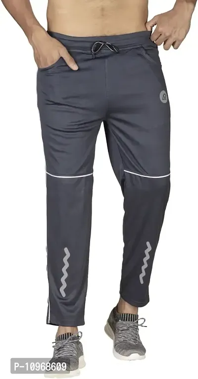 Stylish Fancy Lycra Blend Regular Track Pants For Men