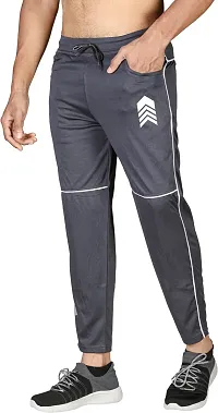 Stylish Fancy Lycra Blend Regular Track Pants For Men-thumb2