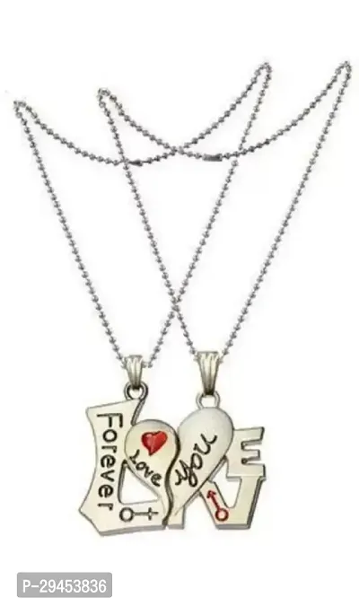 Stylish Alloy Couple Chain With Pendant-thumb0