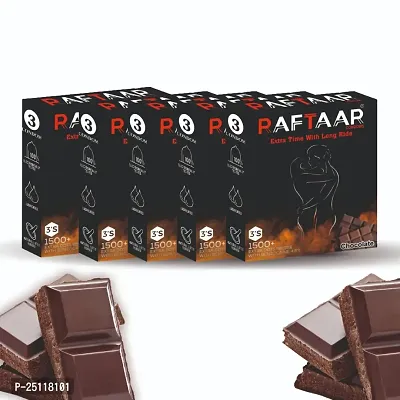 Extra Time With Long Ride Extra Dotted Condom -Pack Of 5,Chocolate And Hazelnut Flavour-thumb0