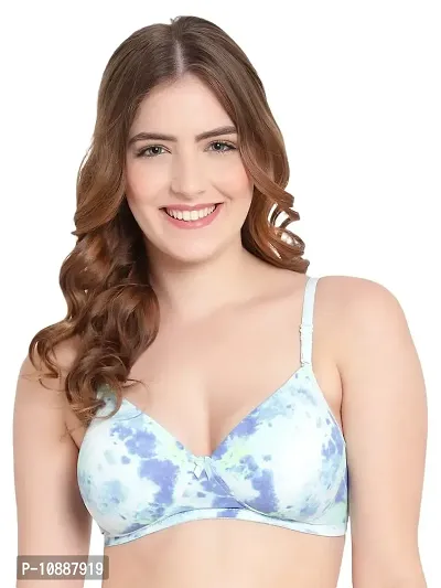 Buy GuSo Shopee Women Padded Bra Cotton 4 - Way Lycra Stretchable Print Non  Wired Full Coverage, Push up, Teenage, Regular, Comfortable, Pack of 1  Light Blue Online In India At Discounted Prices