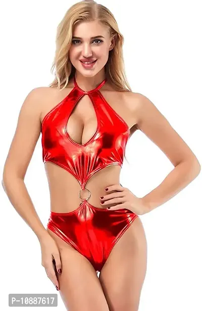 GuSo Women Babydoll Nightwear Lingerie Swimwear Beachwear Intimates Sheer Honeymoon Red