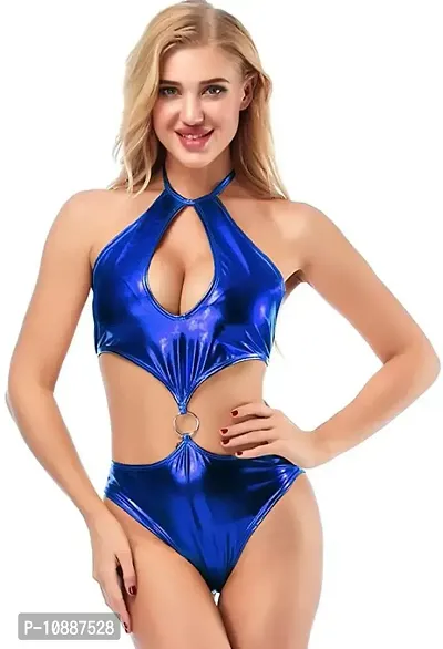 GuSo Women Babydoll Nightwear Lingerie Swimwear Beachwear Intimates Sheer Honeymoon Blue