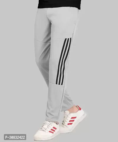 Stylish Polyester Striped Track Pants For Women-thumb0